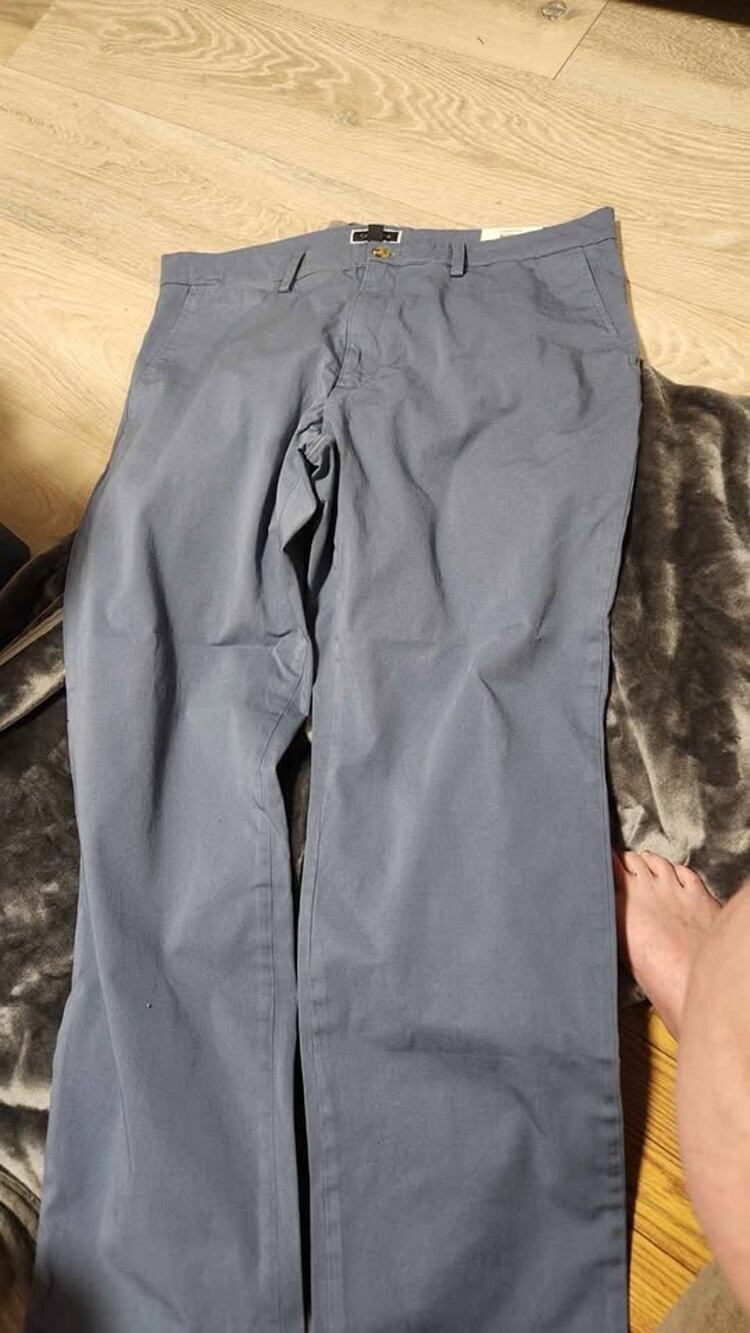Club Room Chino Pants 38W 32L New w/ Tags Wedgwood Blue Stretch Classic Fit